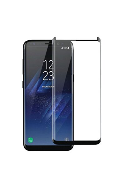 OEM 5D σκληρυμένο γυαλί για Samsung Galaxy S8 - Μαύρο-Διαφανές σχέδιο