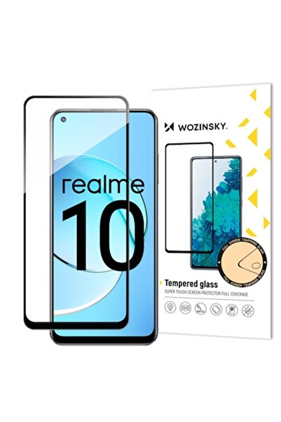 WZK Protector de ecran pentru Realme 10, sticlă securizată, lipici complet, n...
