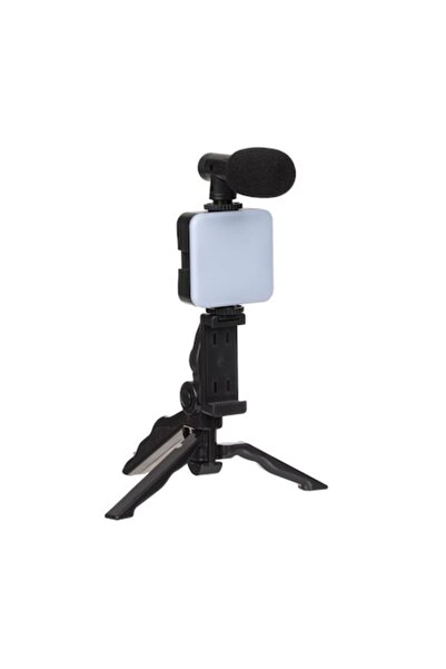 Bibilel Професионален комплект за влогване за стрийминг, регулируем, черен, J...