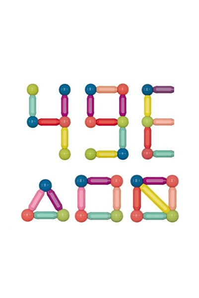 Flippy Set 42 magnetic construction pieces, Flippy, Geometric shapes, Multicolor
