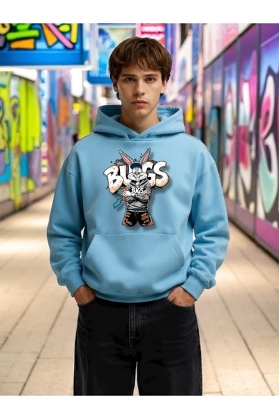 Wish BF Unisex Ανδρικό/Γυναικείο Φούτερ BUGS BUNNY COOL Πολύχρωμο Ειδικό με τ...