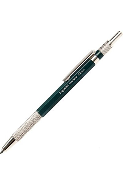 Bigpoint Versatil Kalem 2.0 mm Koyu Yeşil Metal Uçlu Uzun Ömürlü Mekanizmalı ...
