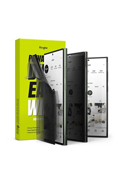 Ringke Protector de ecran Dual Easy pentru Samsung Galaxy S23 Ultra S918, pla...