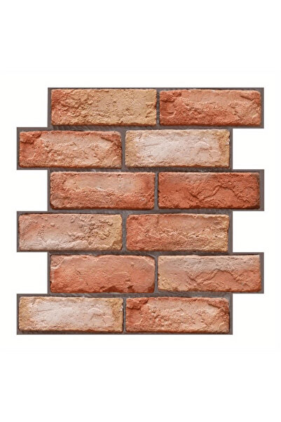 Flippy Set 10 x Placi Tapet Autocolant 3D cu Imitatie de Caramida, pentru Perete Bucatarie Sufragerie, Usor