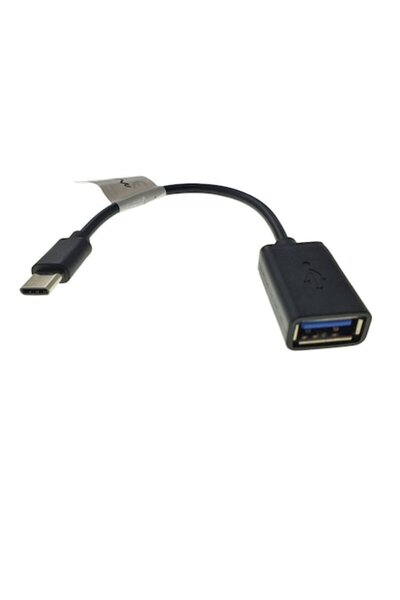 Bibilel OTG Converter Cable, USB-C Male to USB-B Female, 15 cm, Black