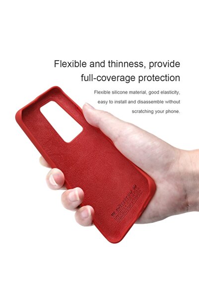 Huawei Compatible Case for P40 Pro Liquid Silicone Red