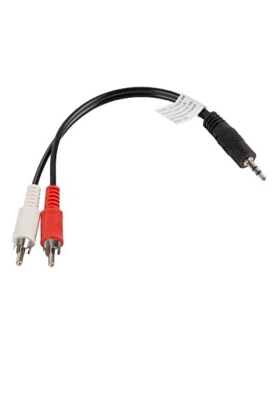 Lanberg Cablu audio stereo Jack 3.5mm mascul 3-pin la 2x RCA mascul, 20 cm, n...