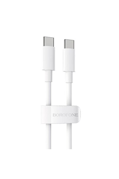 Borofone Καλώδιο δεδομένων και φόρτισης USB-C - BX44, 100W, 1m, Λευκό