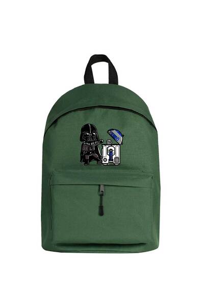 CrowsGate Rucsac Darth Vader R2D2 Trashcan Culoare verde