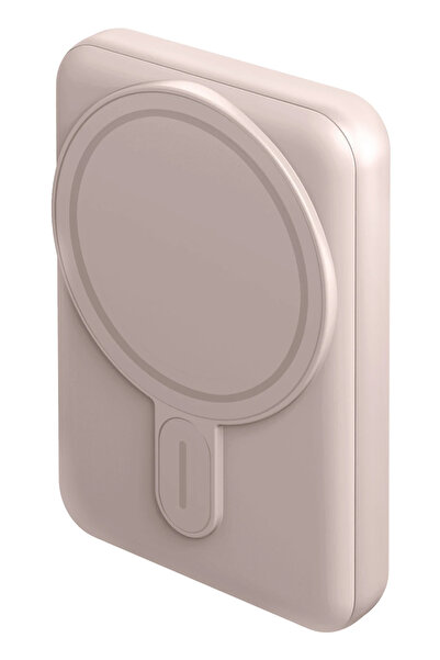 Energea MagPac Mini 10.000 mAh 20W Type-C 15W Kablosuz Şarj - Stant Özellikli Magsafe Powerbank - Pembe