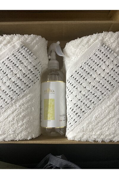 ACAR HOUSE Rebeka Home İ Oda Kokusu Hediyeli İkili Havlu