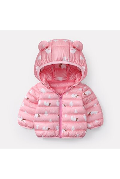 Superbaby Pink fleece jacket - Polar bears