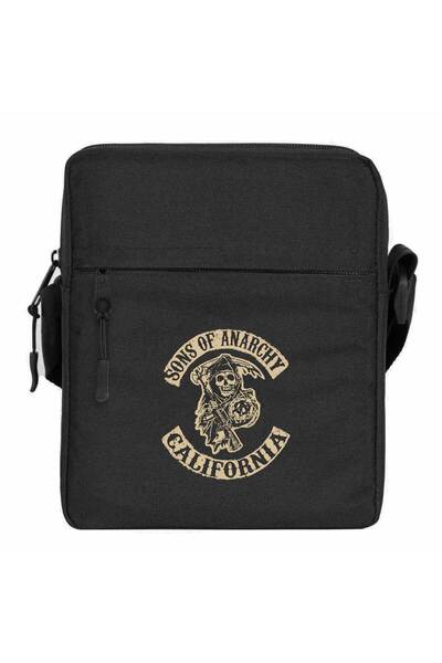 WAKHA حقيبة كتف سونز أوف أناركاي كاليفورنيا باللون الأسود