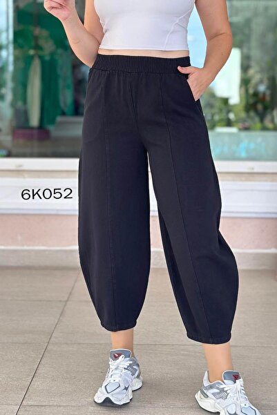 İnce Topuk Çimalı Gabardin Shalwar Trousers 6K052