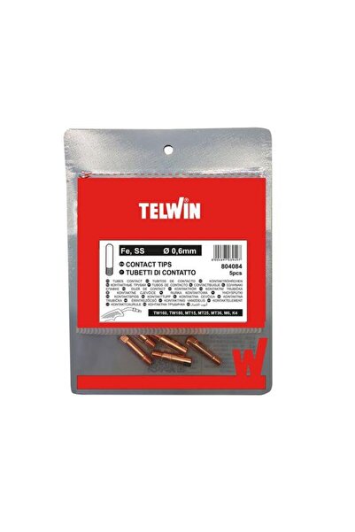 Telwin Set 5 duze de contact pentru sârmă de oțel la sudură, diametru 0.6 mm,...