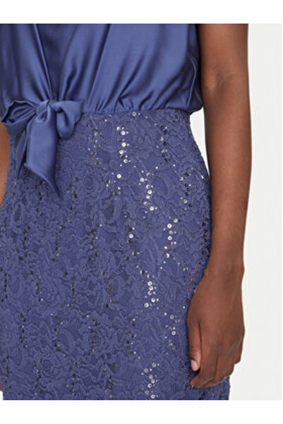 Swing Γυναικείο Φόρεμα Κοκτέιλ 5AI10900 Μπλε