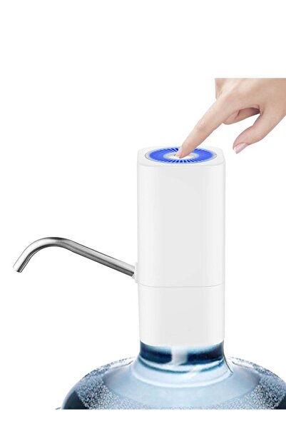 Generic مضخة توزيع زجاجات المياه الكهربائية HS-10 باللون الأبيض