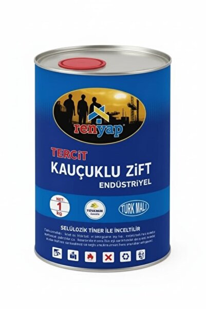 Renyap Kauçuklu Zift İzolasyon Zifti 1 Kg Gri Renk