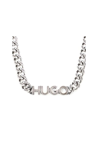 HUGO E-Logobold Necklace, Men