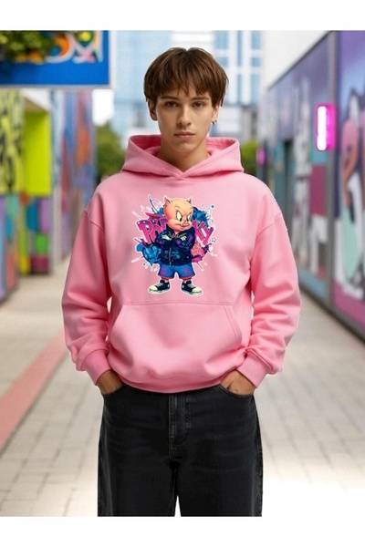 Wish BF Hanorac unisex pentru bărbați/femei PORKY PIG COOL Colorat Special B ...