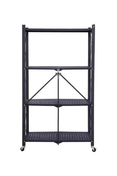 AGD Foldable Storage Rack Black 126x71x35cm
