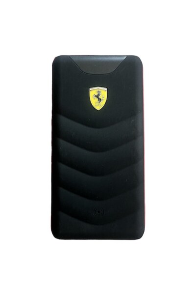 Ferrari PowerBank Ferrari, Black, External Battery, 10000 mAh, 2 USB Ports, Wireless Charging