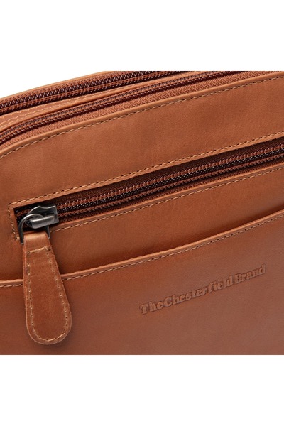 The Chesterfield Brand Women's crossbody bag, genuine leather, The Chesterfield Brand, Vionne, Cognac brown