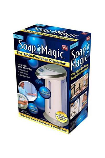 Generic Hands Free Soap Dispenser White/Blue