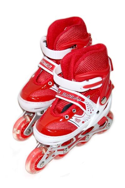 AGD 4-Wheel Patinag Roller, Skates Shoes, LED Fully Flash