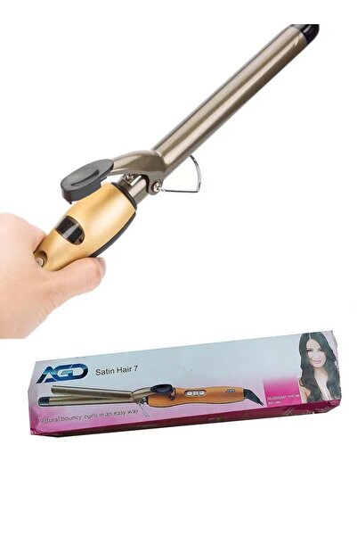AGD Professional Ceramic Curling Iron with Digital Hair Rollers