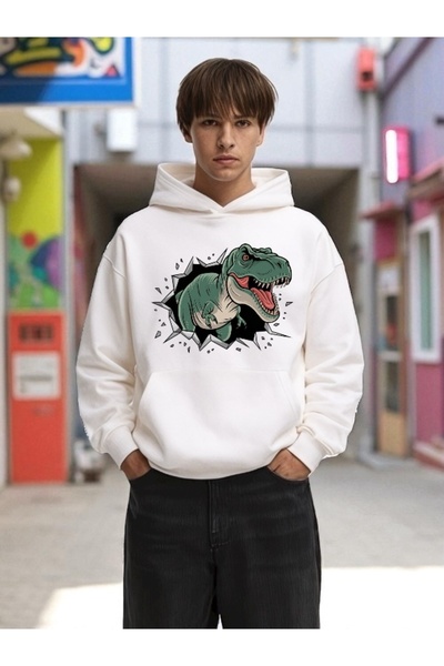 Wish BF Hanorac unisex pentru bărbați/femei DINOSAUR Colorat Personalizat B c...