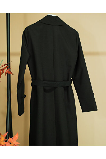 nevmira Single Button Trench Coat with Windbreaker