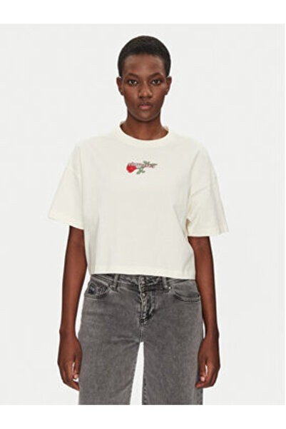 Converse Γυναικείο T-Shirt 10028306-A01 Εκρού