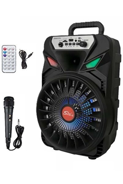 greatnice مكبر صوت ستيريو احترافي مزود بتقنية البلوتوث مع مصباح LED وميكروفون...