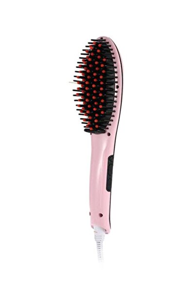 Generic Fast Hair Straightener Brush Pink