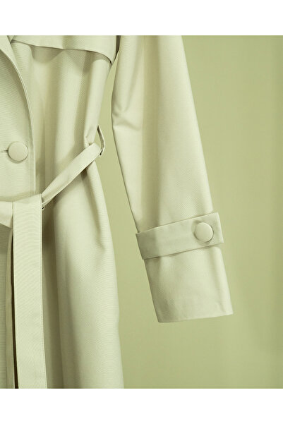 nevmira Single Button Trench Coat with Windbreaker