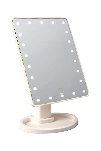 Generic مرآة مكياج LED بشاشة تعمل باللمس مع 22 مصباحًا باللون الأبيض