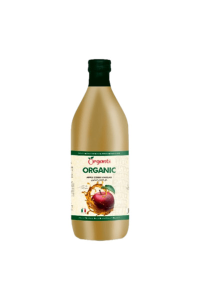 Organti خل التفاح غير المصفى 1 لتر