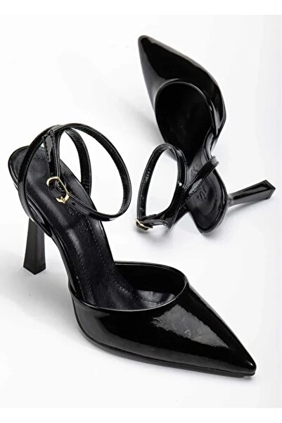 motto store Women's Black Strappy Heeled Shoes