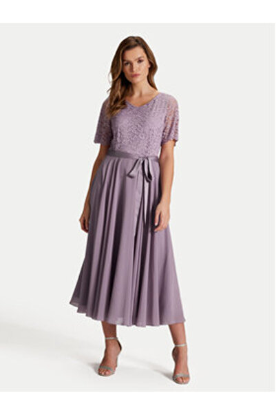 Swing Γυναικείο Φόρεμα Κοκτέιλ 5AH16300 Μωβ