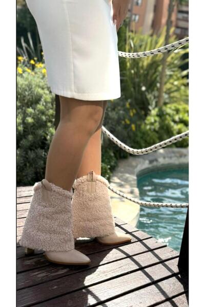 TTopuk Teak Bej Kadın Bot