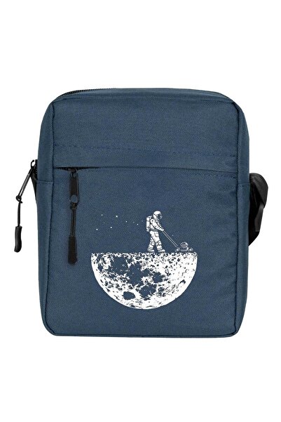 CrowsGate حقيبة كتف مون لايف باللون الأزرق الداكن