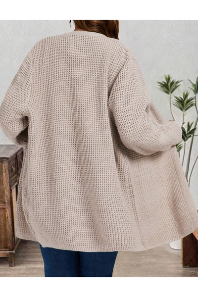 Sheya Curve+ cardigan, beige