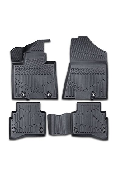 DELUXETUNING Set covorase auto cauciuc Hyundai Tucson 3 III 2015-2020 forma t...