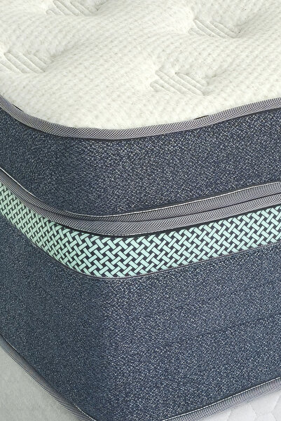 VELMONT Kataleya Yatak 42 cm Yüksek Ortopedik | Fermuarlı Pedli & Cooler Kumaşlı 2’si 1 Arada Konfor