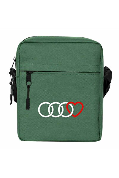 WAKHA 3 حقائب كتف أودي رينجز هارت باللون الأخضر