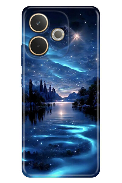 OPPO A5 Pro Kılıf Retro Trendy Silikon Baskılı Gece Yarısı