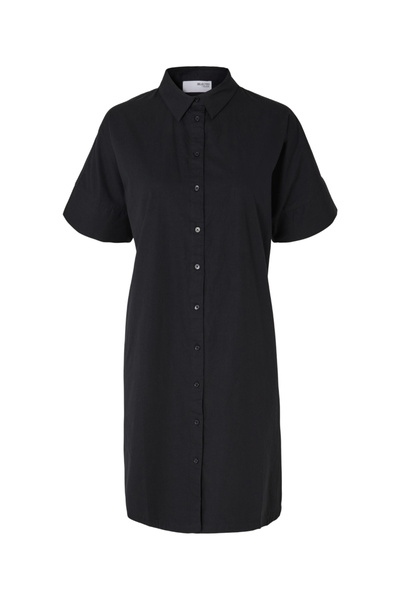 SELECTED rochie cămașă, neagră