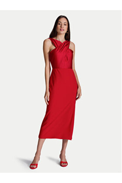 Swing Γυναικείο Φόρεμα Κοκτέιλ 5AI17900 Κόκκινο