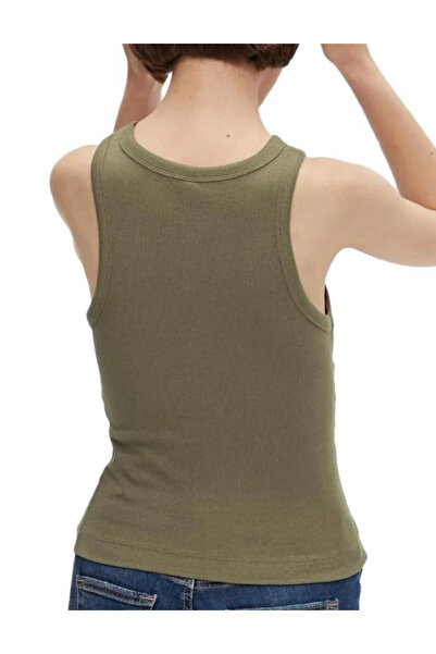 PIECES tank top, khaki